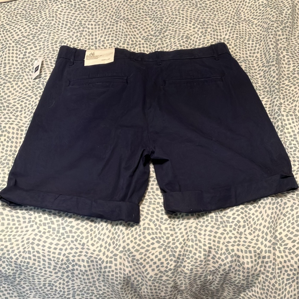 NWT Gap Navy Boyfriend Roll-Up Khakis - Picture 5 of 7